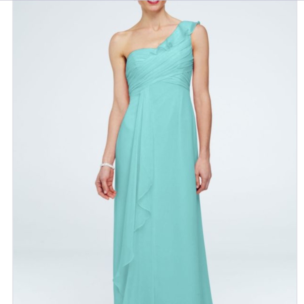 David's Bridal Chiffon Bridesmaid Maxi